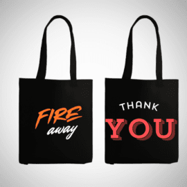 Black Cotton Carry Bag