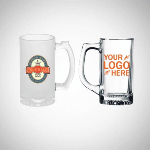 Personalized Glass Beer Mug